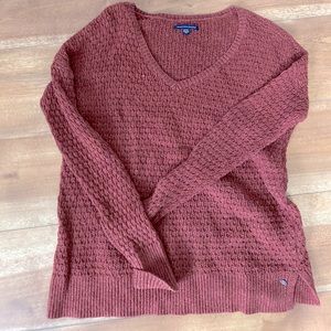 Burnt orange sweater